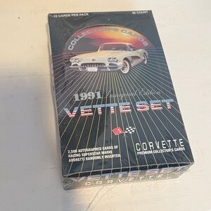 1991 Corvette Vette Set Collector Cards box unopened new